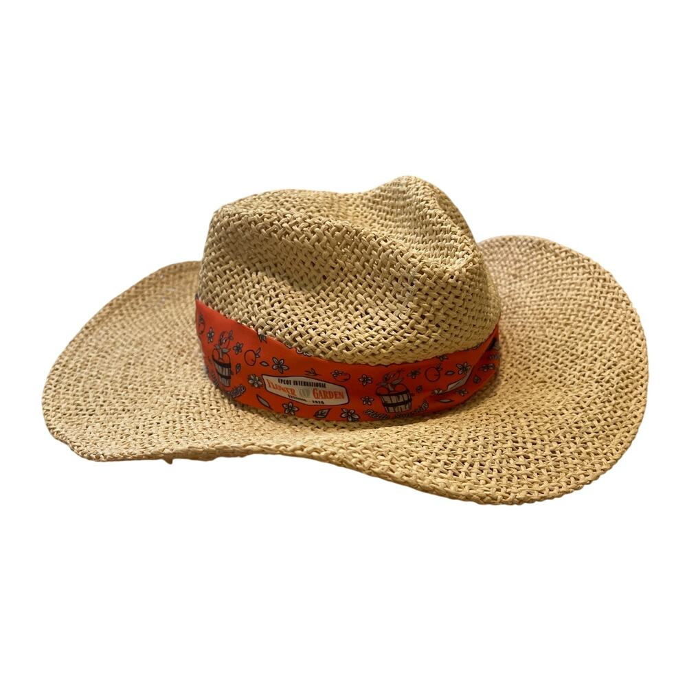 Disney Parks Epcot Flower Garden Festival 2020 Orange Bird Straw Hat Hello Sunsh